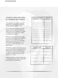 Cartas Tarifas fotoescuela Optimae